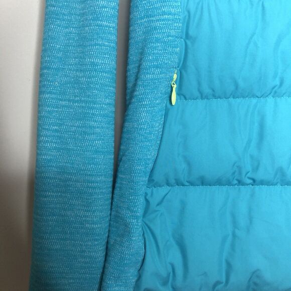 Lululemon Jacket Womens 6 Blue Teal Fluff Off Down Puffer Insulated Coat Hooded - Picture 4 of 12